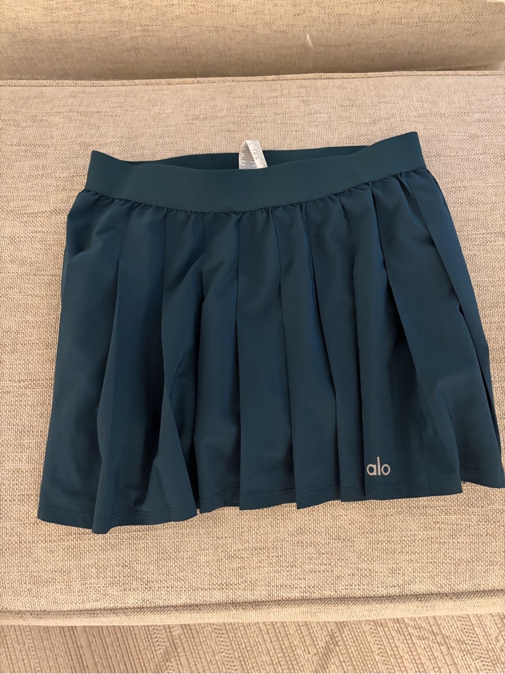 ALO Yoga Teal Pleated Circle Skirt